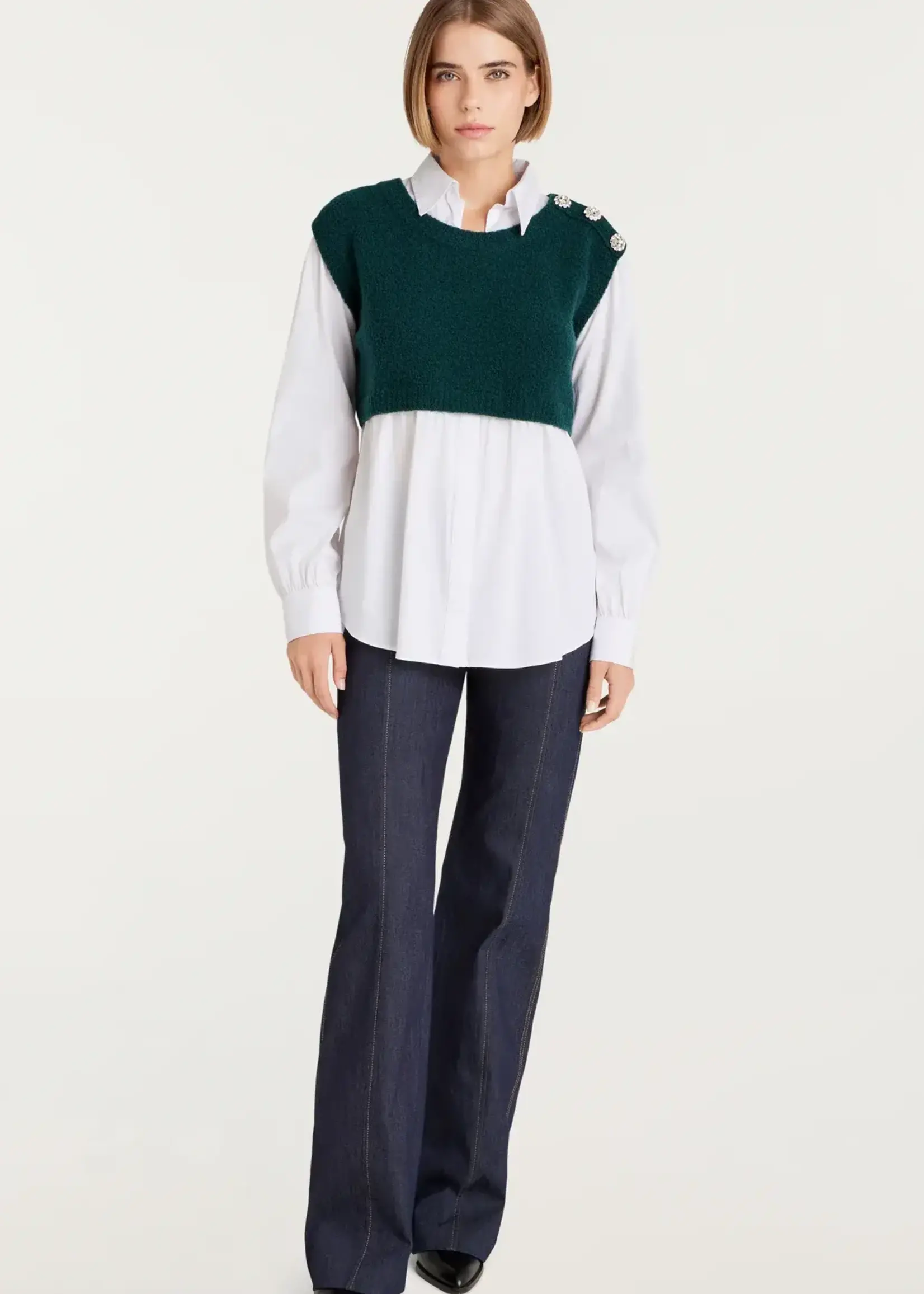 CINQ CINQ BLUSA PRESTYLED