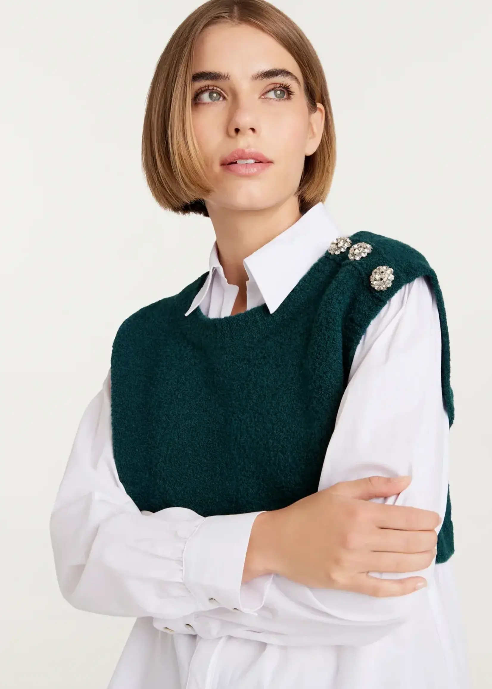 CINQ CINQ BLUSA PRESTYLED