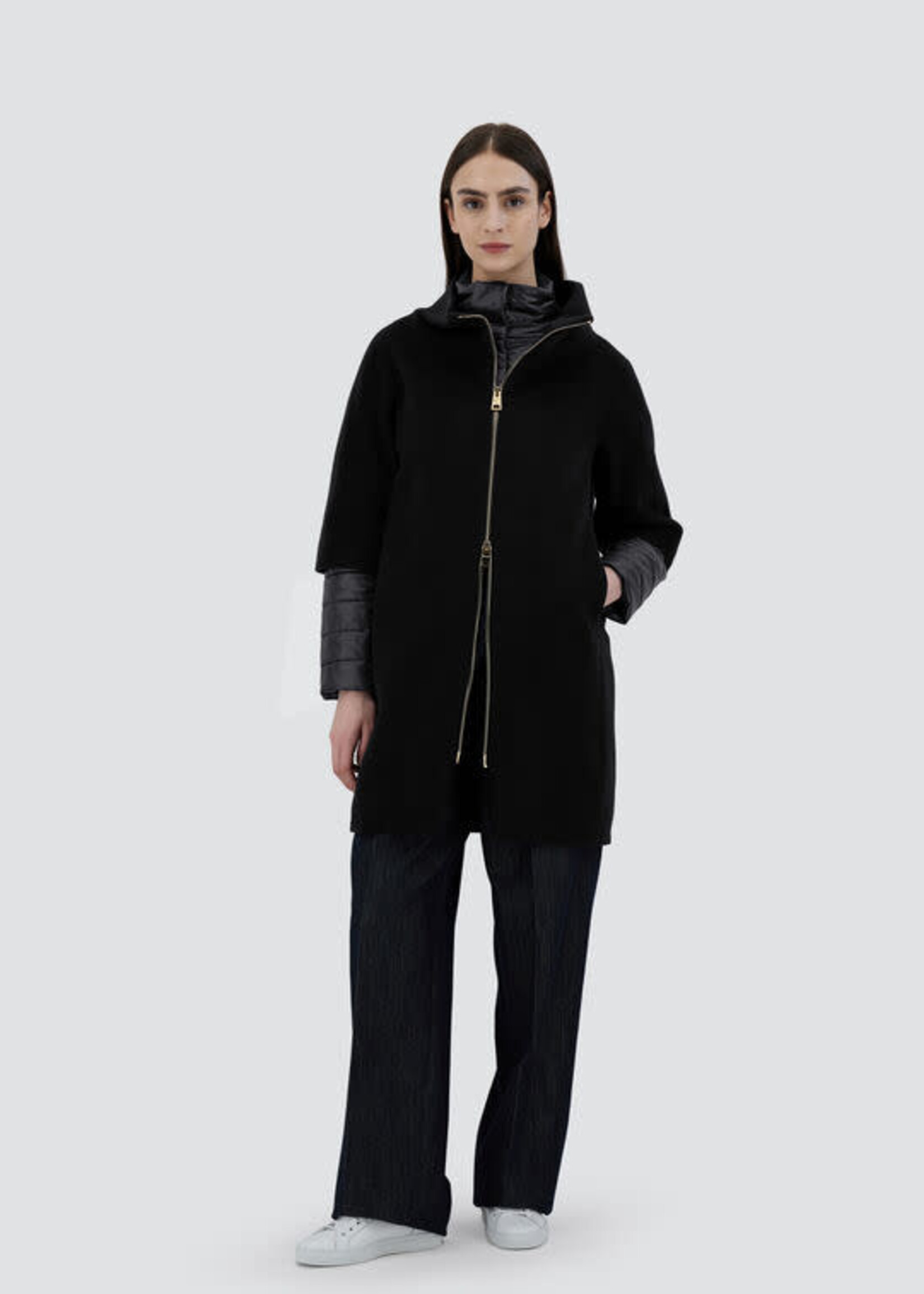 HER HER ABRIGO LUXURY WOOL BLACK