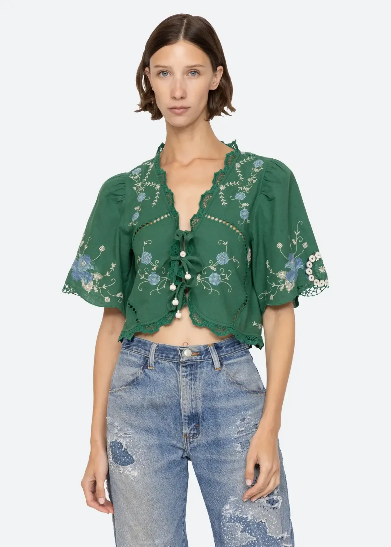 SEA SEA BLUSA VESNA TIE FRONT