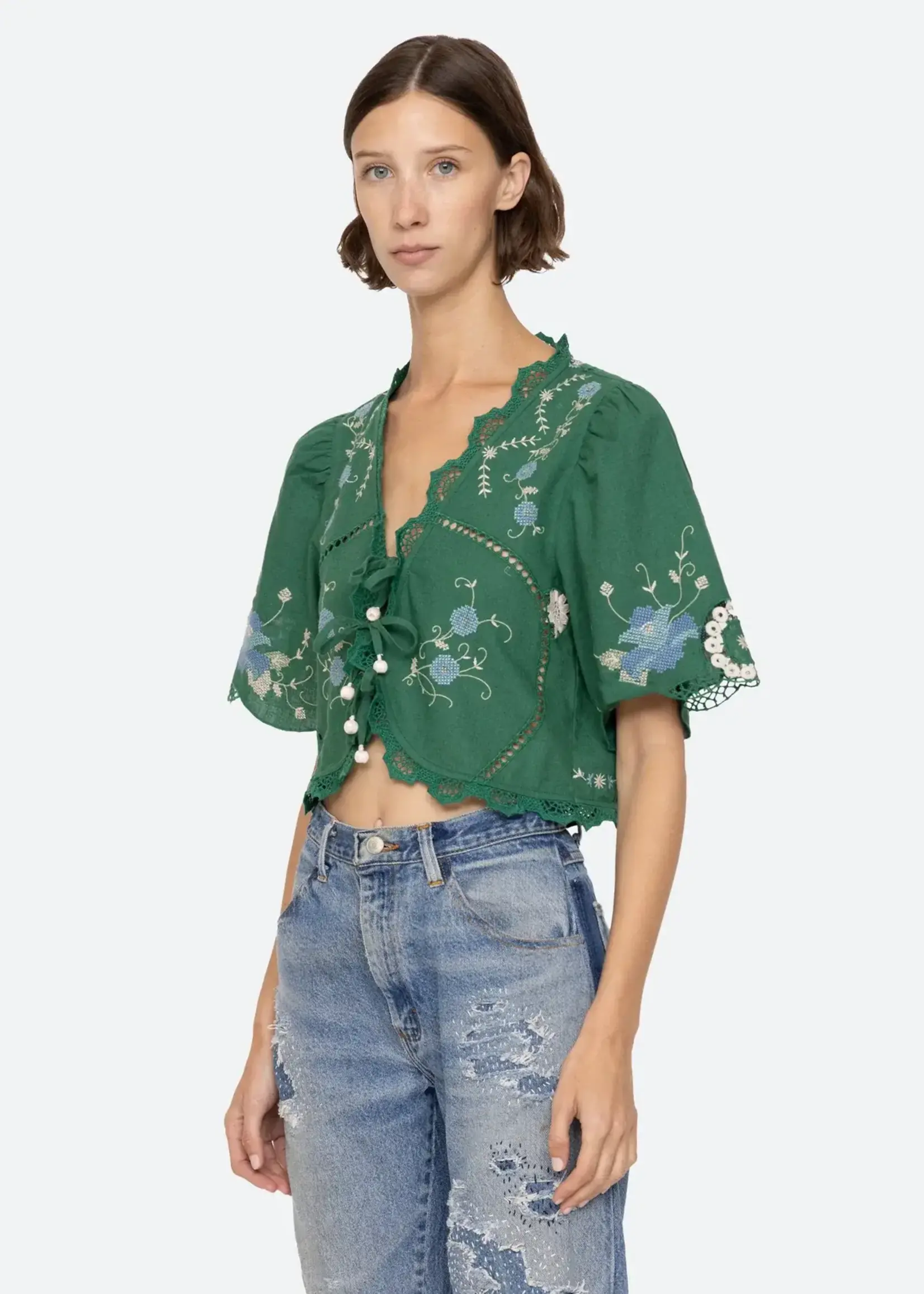 SEA SEA BLUSA VESNA TIE FRONT