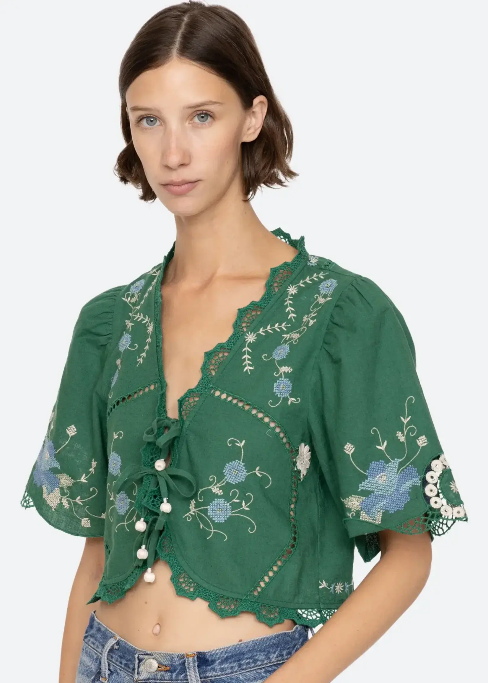 SEA SEA BLUSA VESNA TIE FRONT