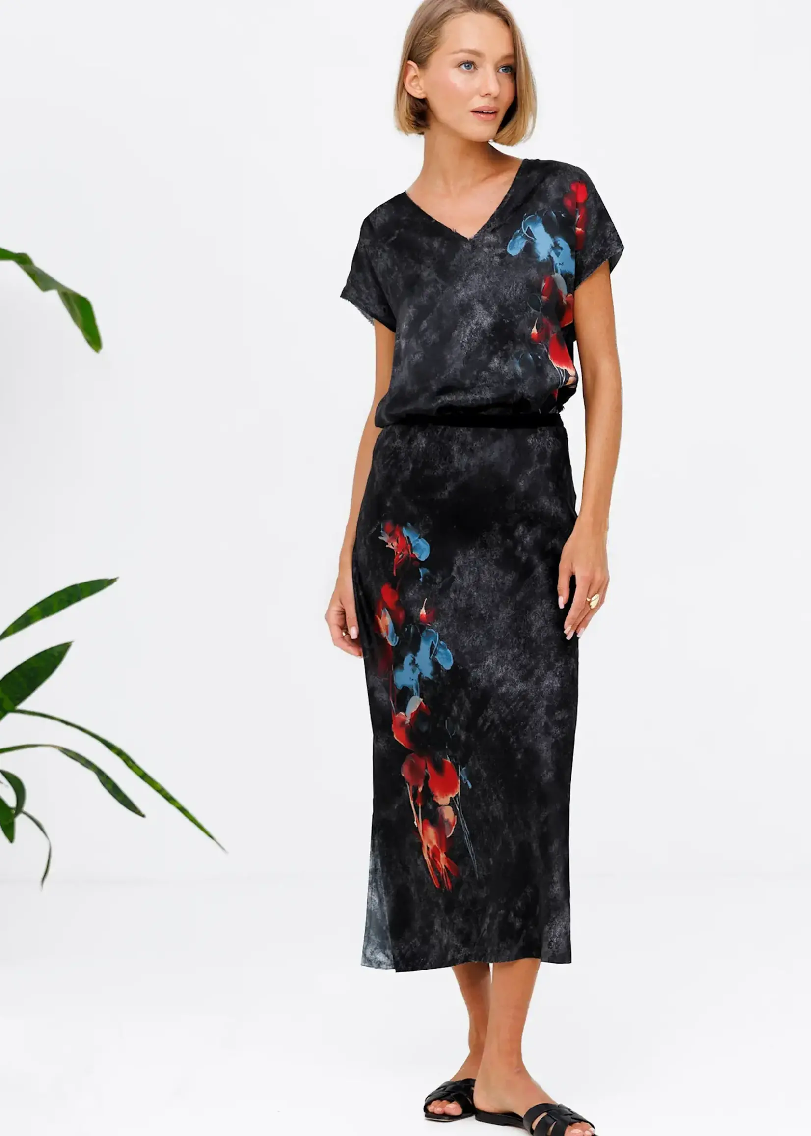 GO GO BLUSA RAW FLORAL