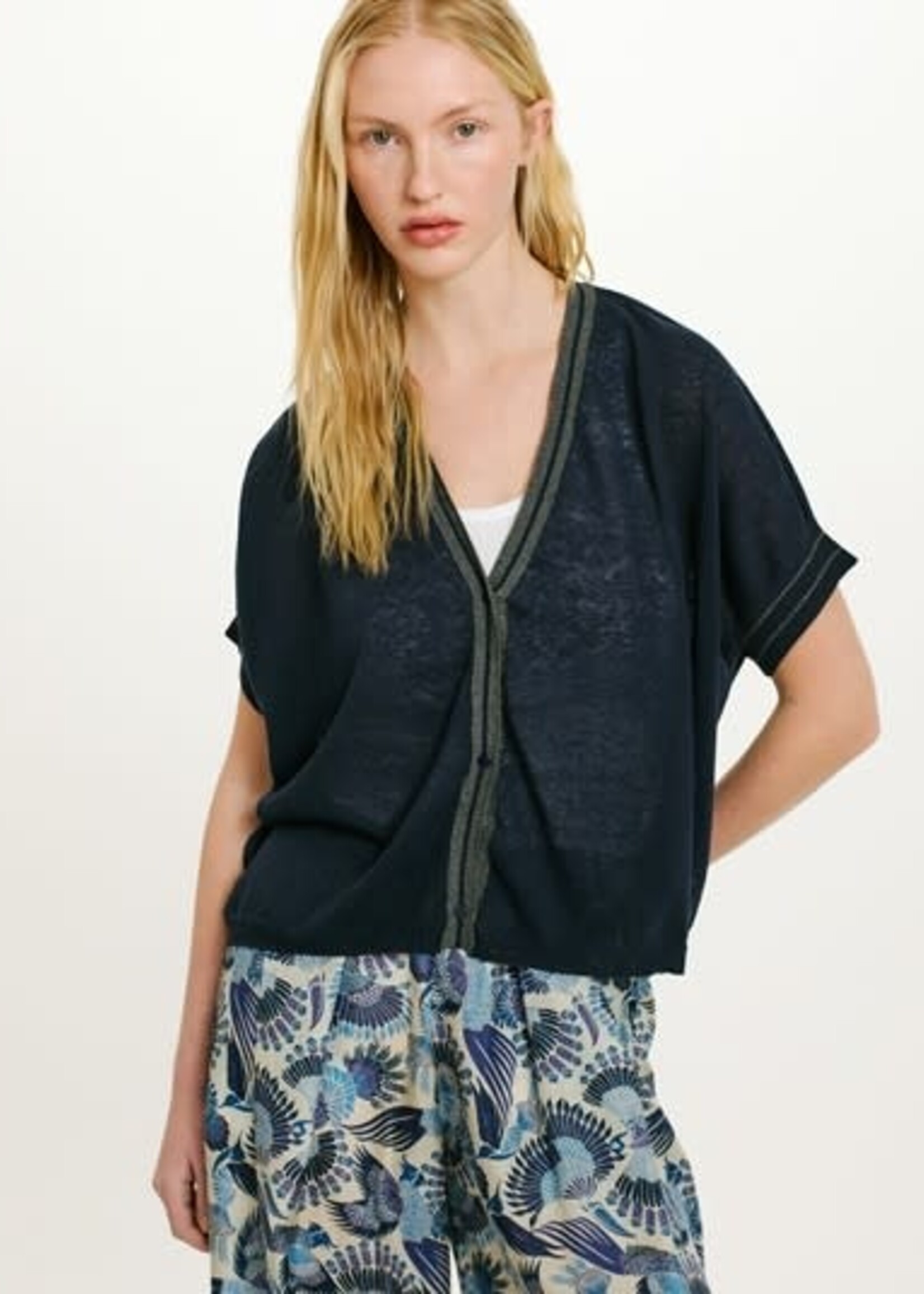 MOM MOM SWEATER CARDI PRIPRIOCA AZUL