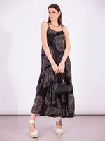 MEIM MEIM VESTIDO STAMPA NEGRO