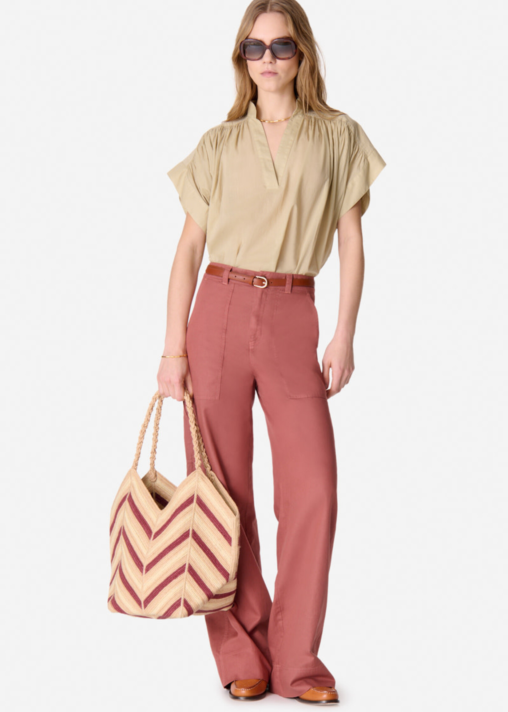 VAN VAN PANTALON CARLOS TERRACOTA