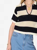 VAN VAN SWEATER EDALY ECRU MARINE