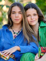 CAS CAS VESTIDO KAFTAN AZUL