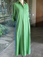 CAS CAS VESTIDO KAFTAN VERDE - AZUL
