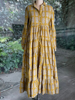 CAS CAS VESTIDO MAXI AMARILLO