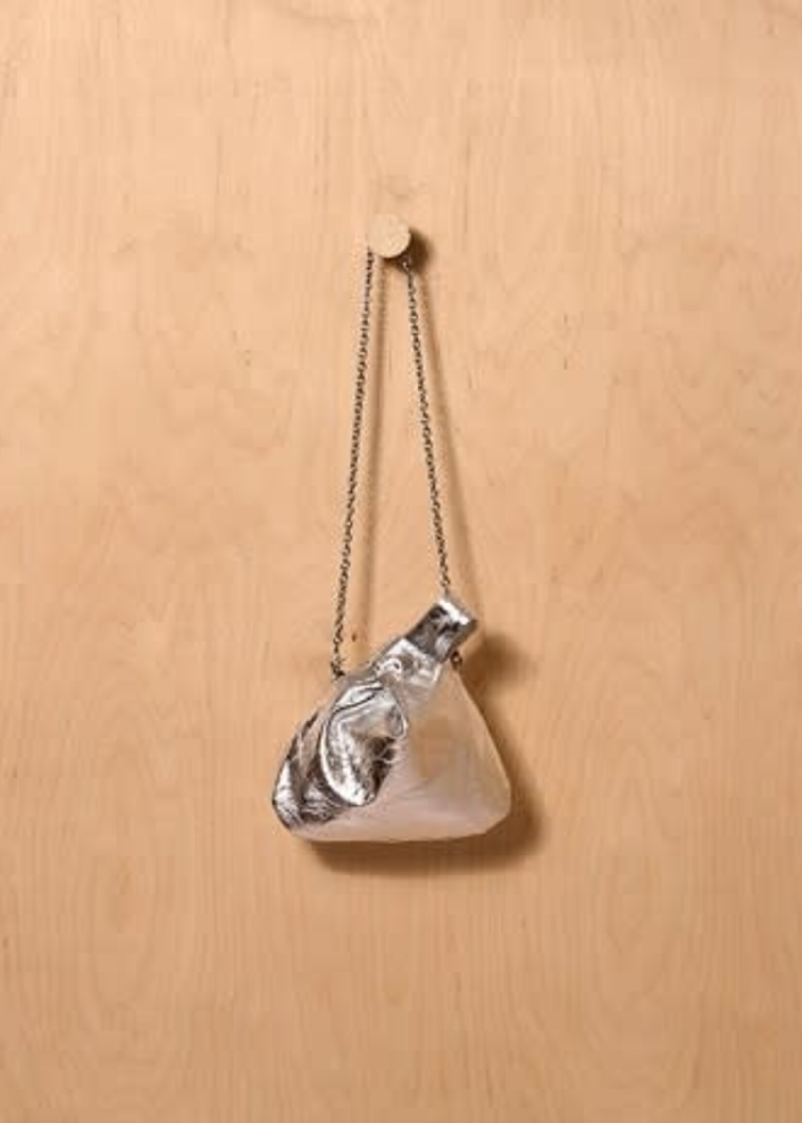 DL DL BOLSA LUNA CROSSBODY PLATA