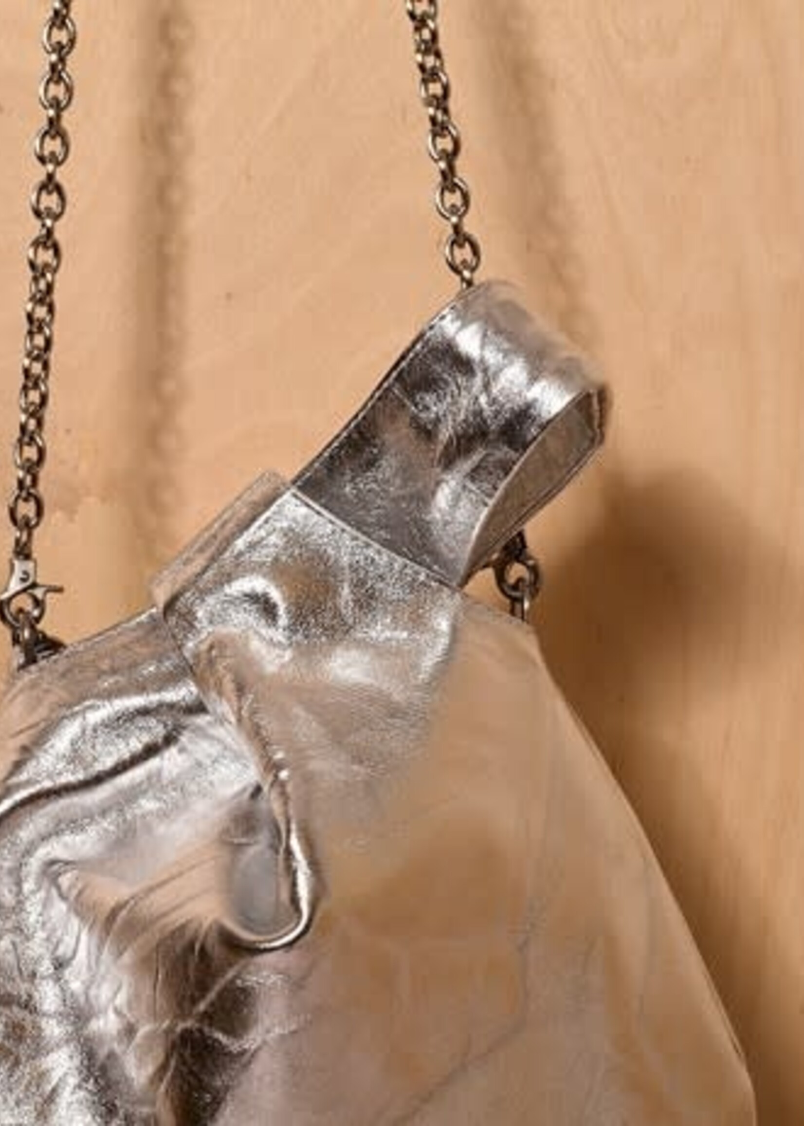 DL DL BOLSA LUNA CROSSBODY PLATA