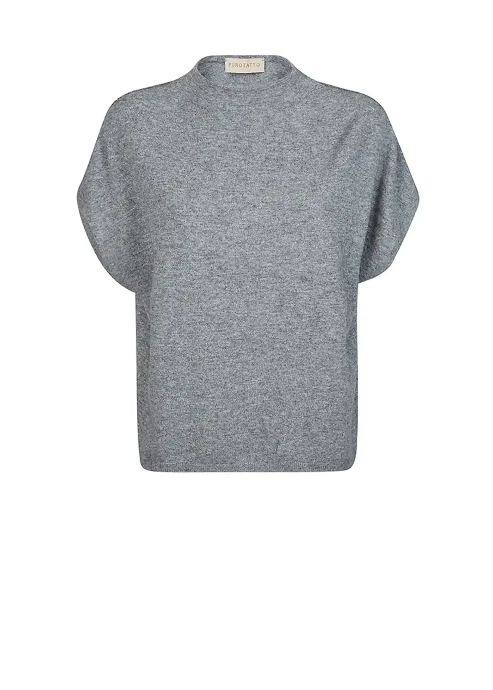 PUR PUR SWEATER SHORTSLEV GLIT