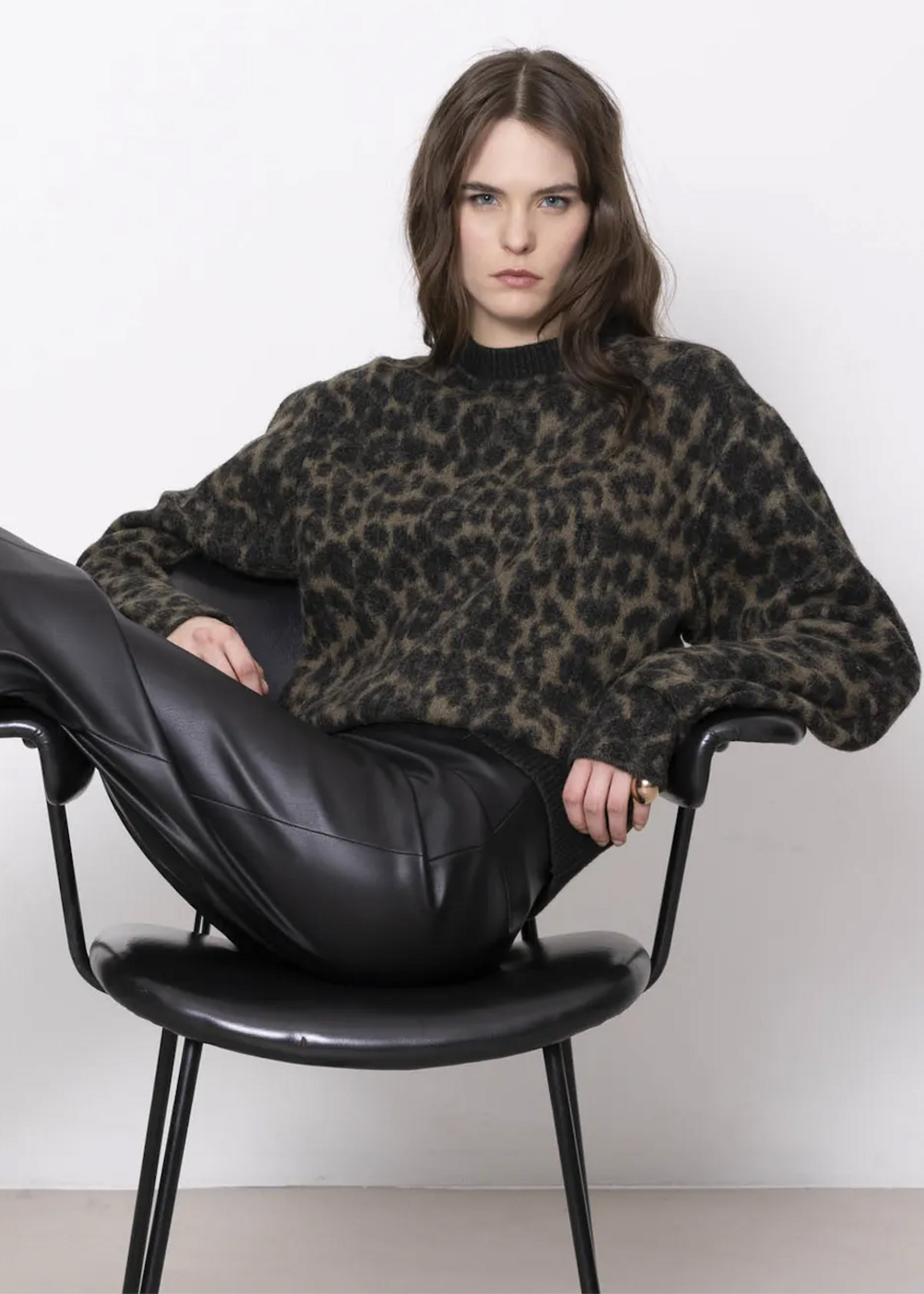 NUD NUD SWEATER GREEN LEPARD