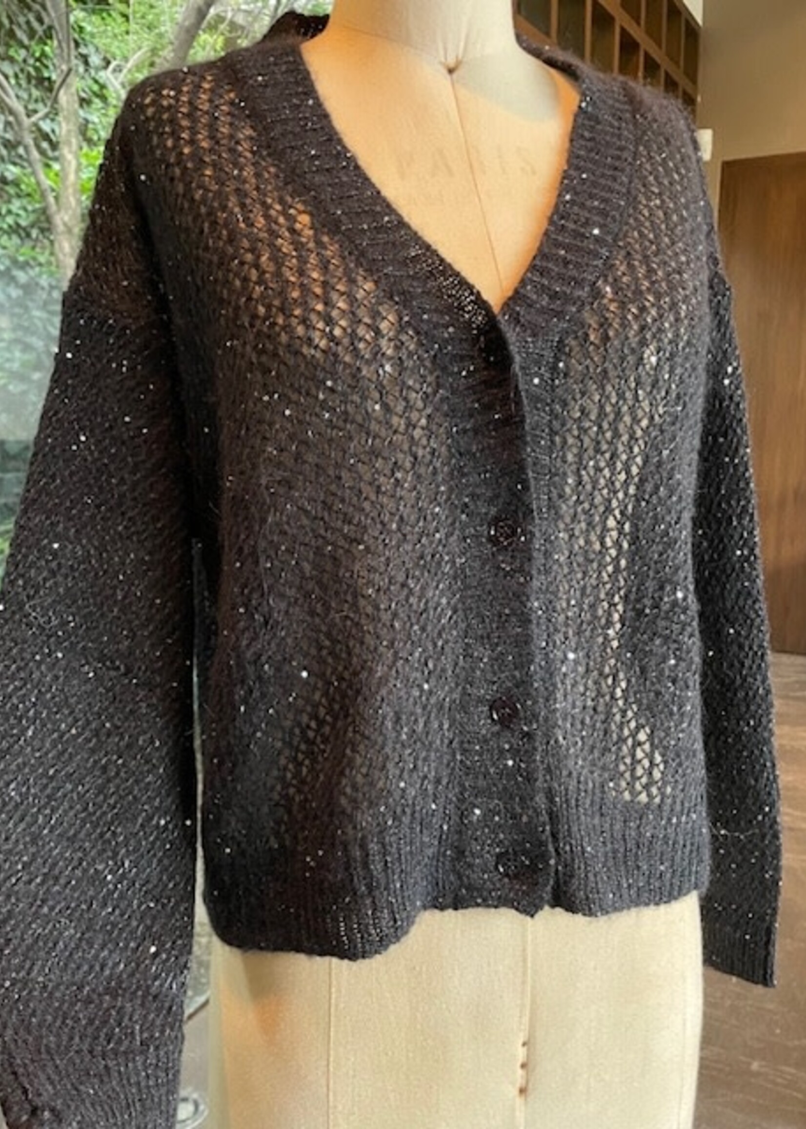 MEIM MEIM SWEATER CARDI NEGRO