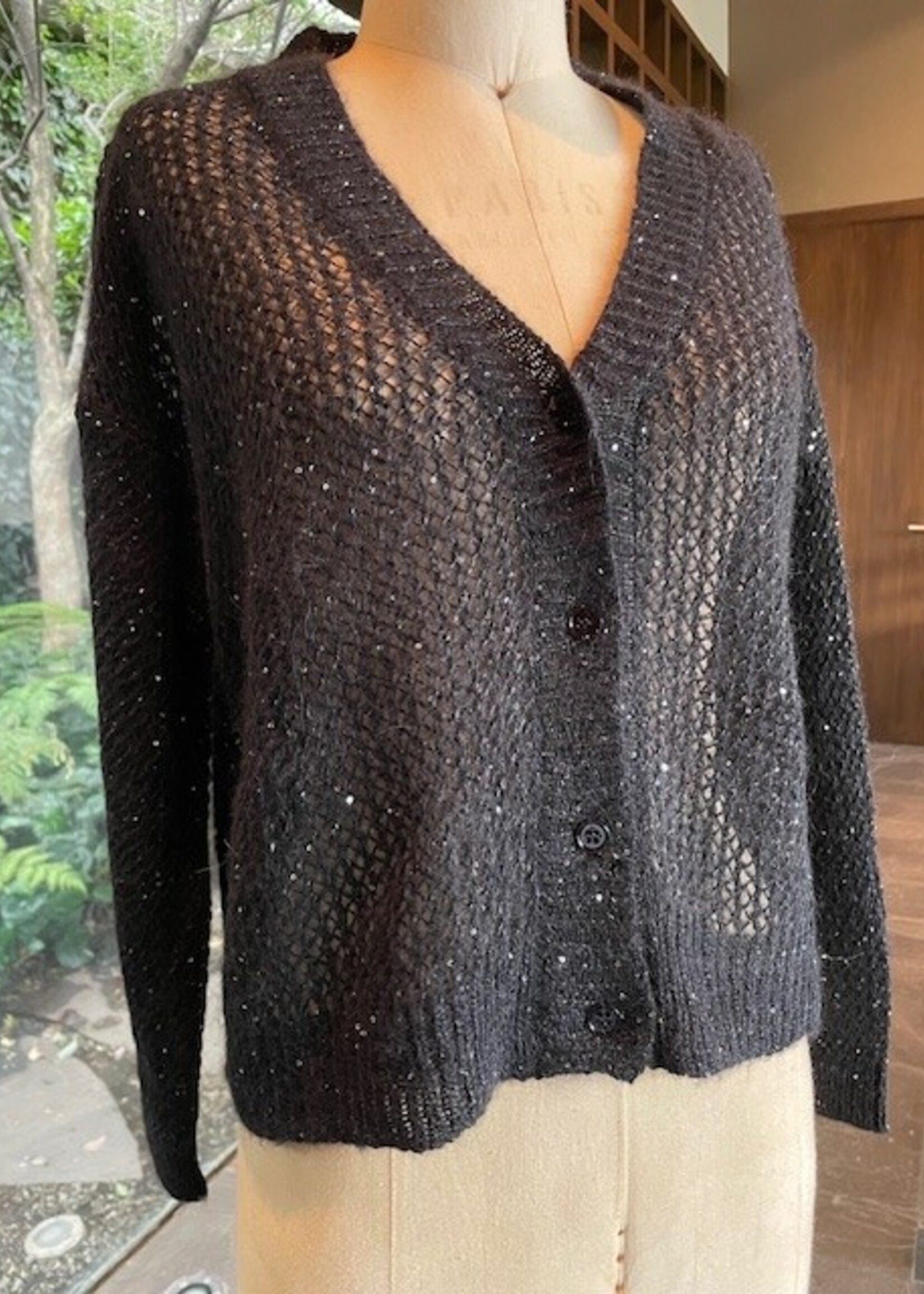 MEIM MEIM SWEATER CARDI NEGRO