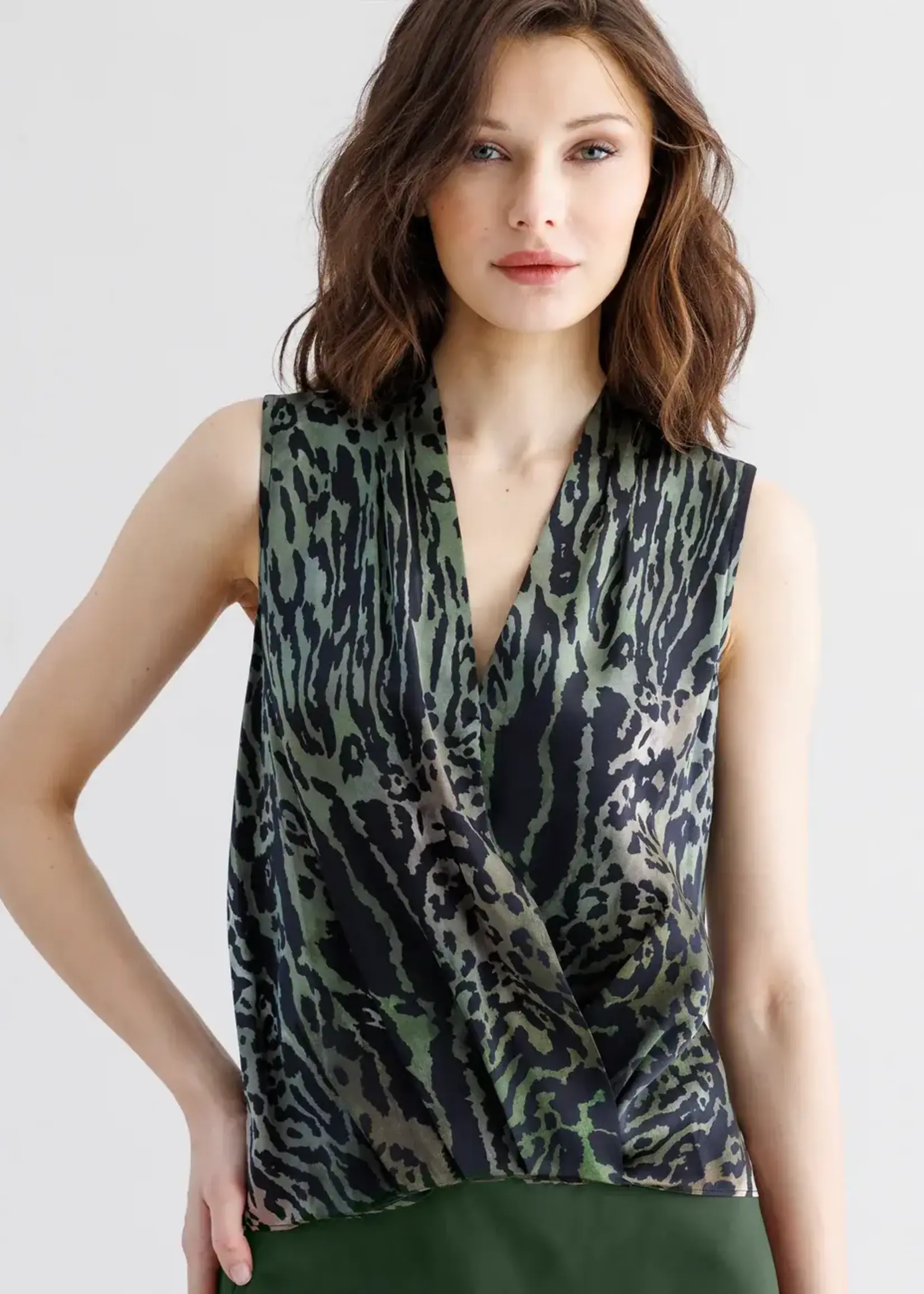 GO GO TOP BOHO OLIVE ANIMAL P