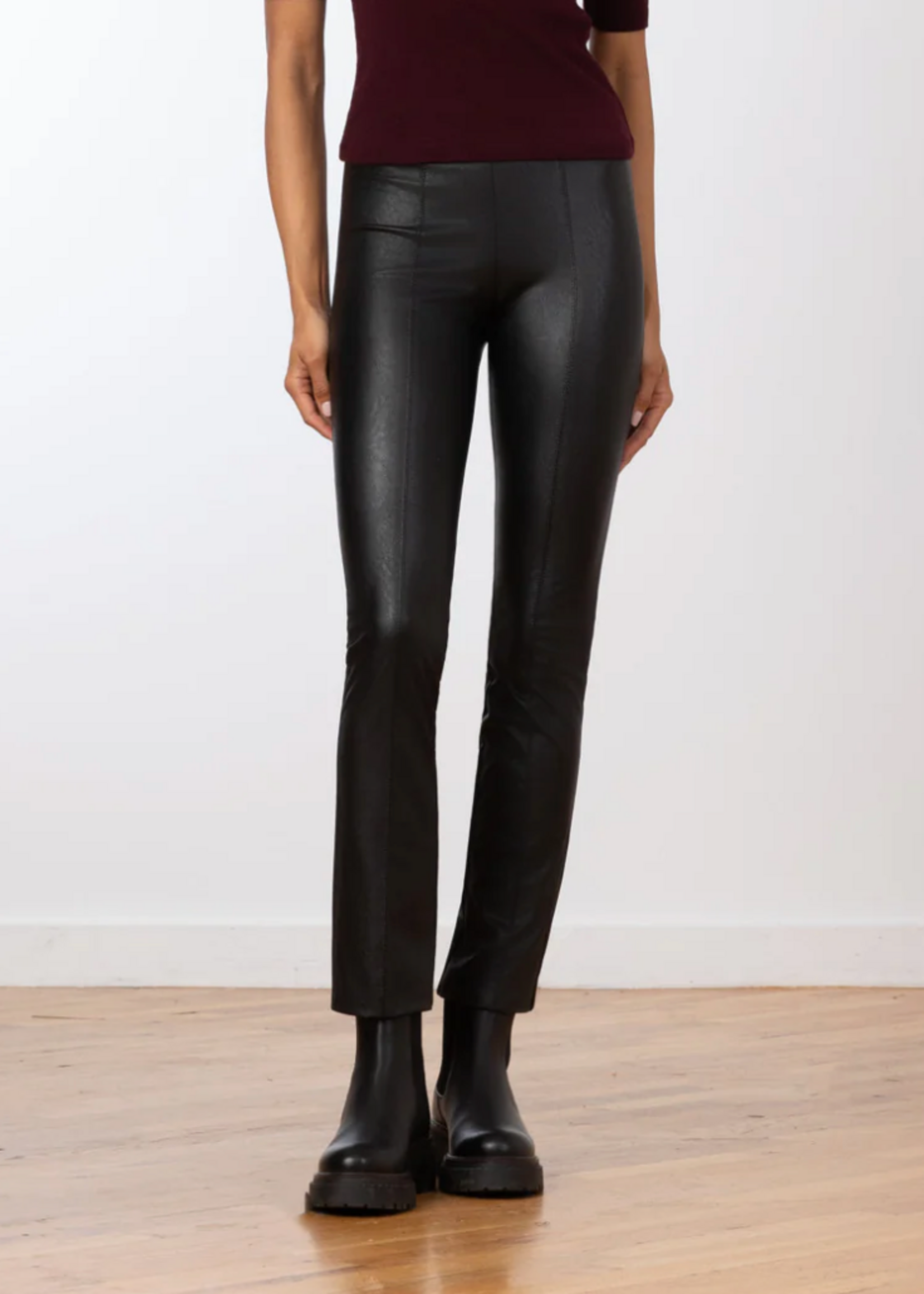 AVEM AVEM PANTALON JETSET LEATH BLACK
