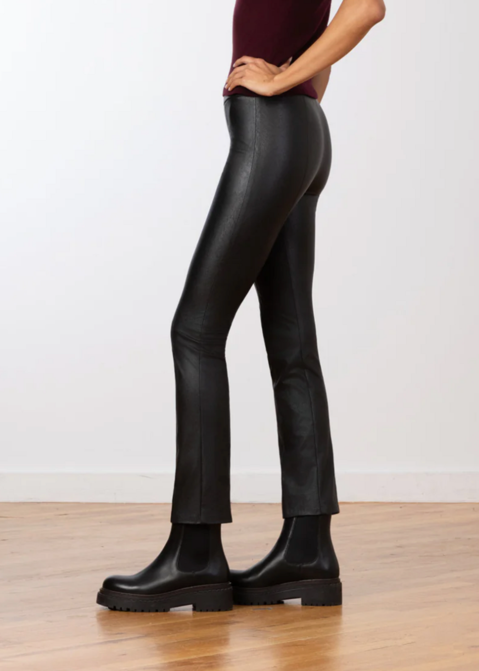 AVEM AVEM PANTALON JETSET LEATH BLACK