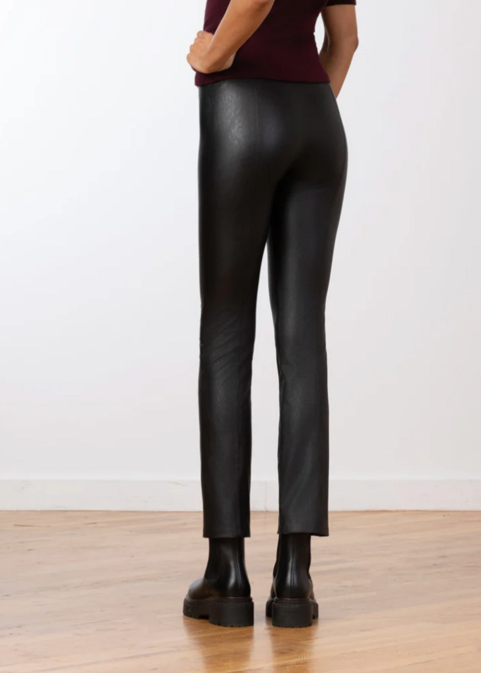 AVEM AVEM PANTALON JETSET LEATH BLACK