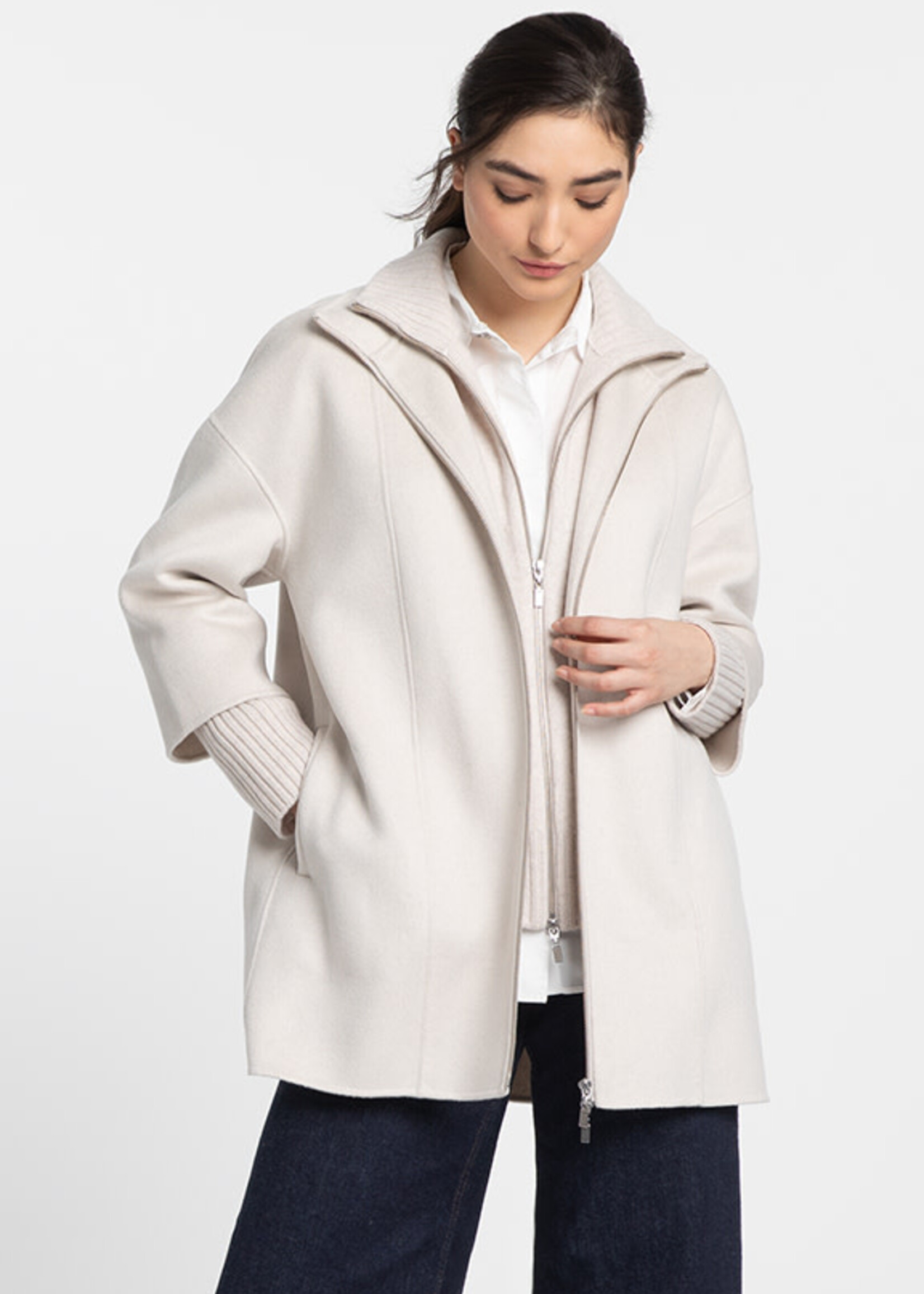 KIN KIN ABRIGO INSERT ZIP MOCK