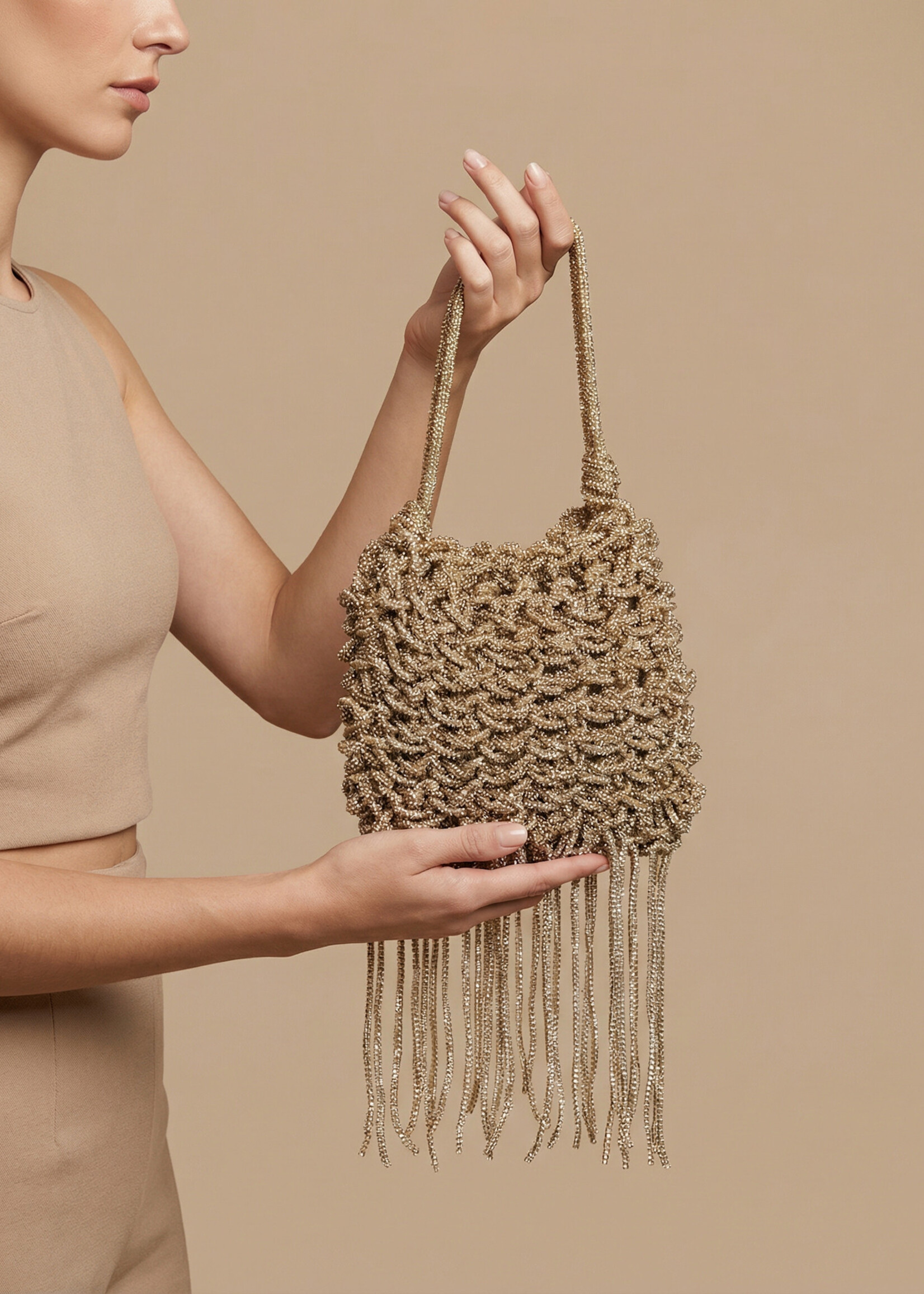 MEL MEL BOLSA VITTORIA FRINGE CHAMP