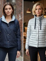 HER HER CHAMARRA TAFFETA REV DBLUE