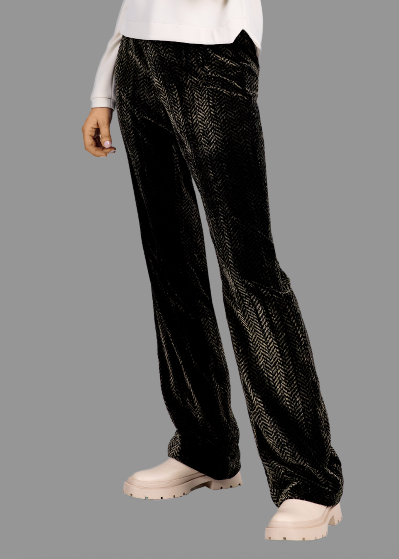 BH BH PANTALON VELVET ESPRESSO