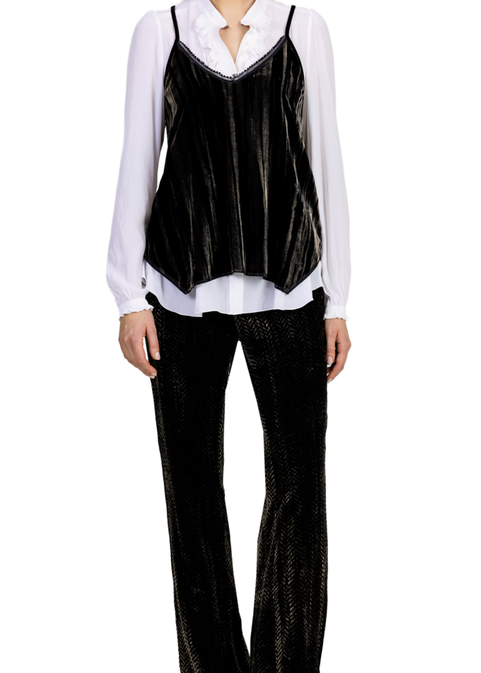 BH BH TOP VELVET ESPRESSO