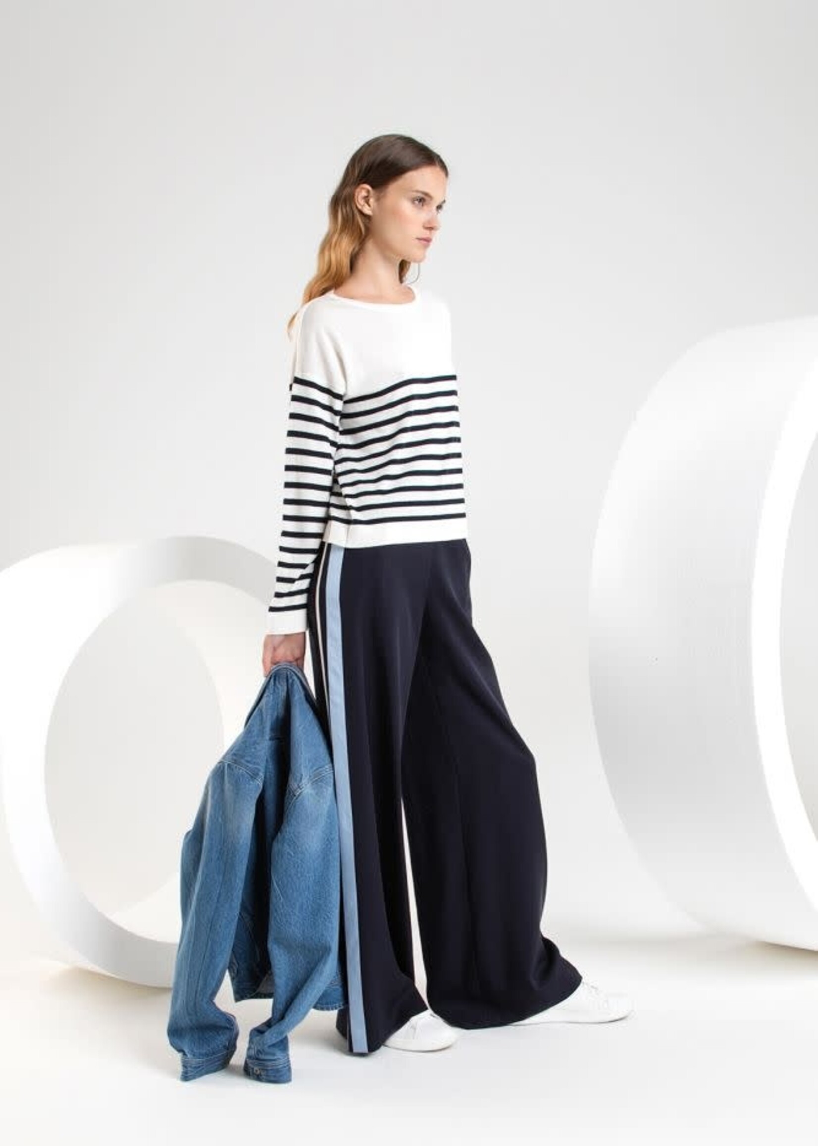 PUR PUR PANTALON COLOR BLOCK