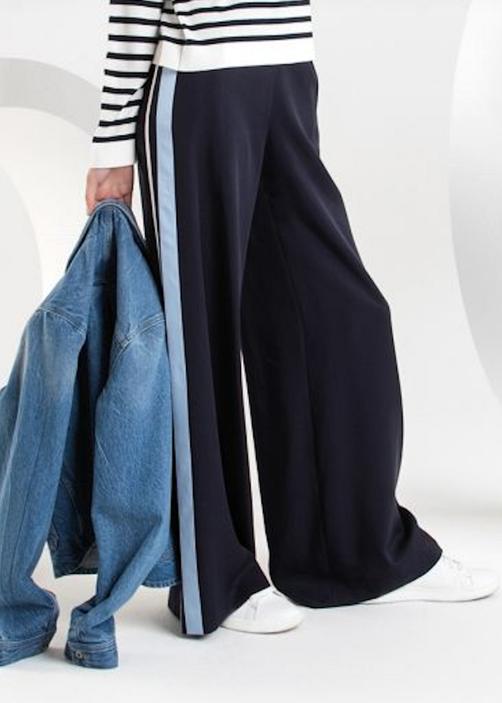 PUR PUR PANTALON COLOR BLOCK