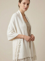 PUR PUR CAPA STOLE WITH FRINGES