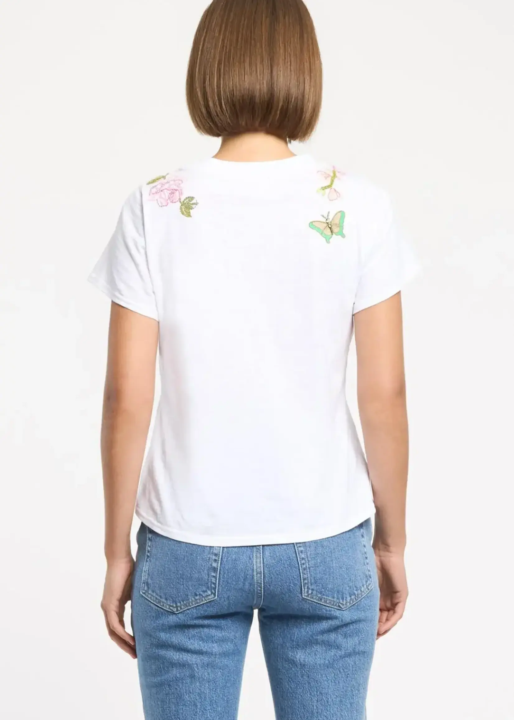 CINQ CINQ T-SHIRT ANGELI FLEUR