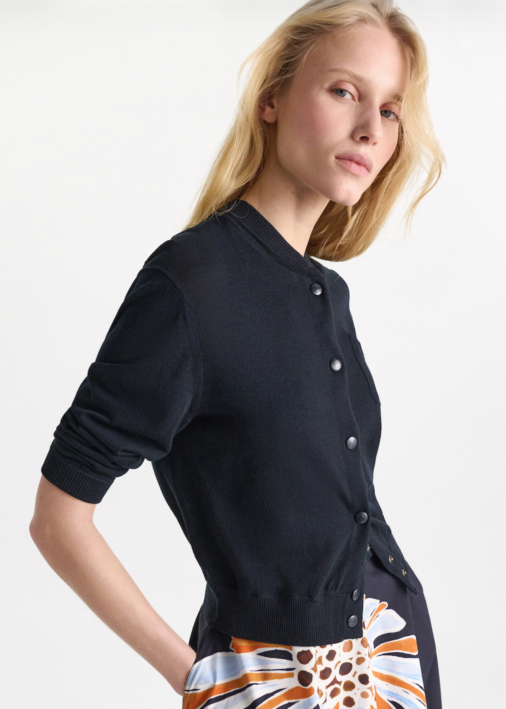 SCH SCH SWEATER CARDI REFINED