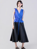 PSO PSO VESTIDO BICOLOR