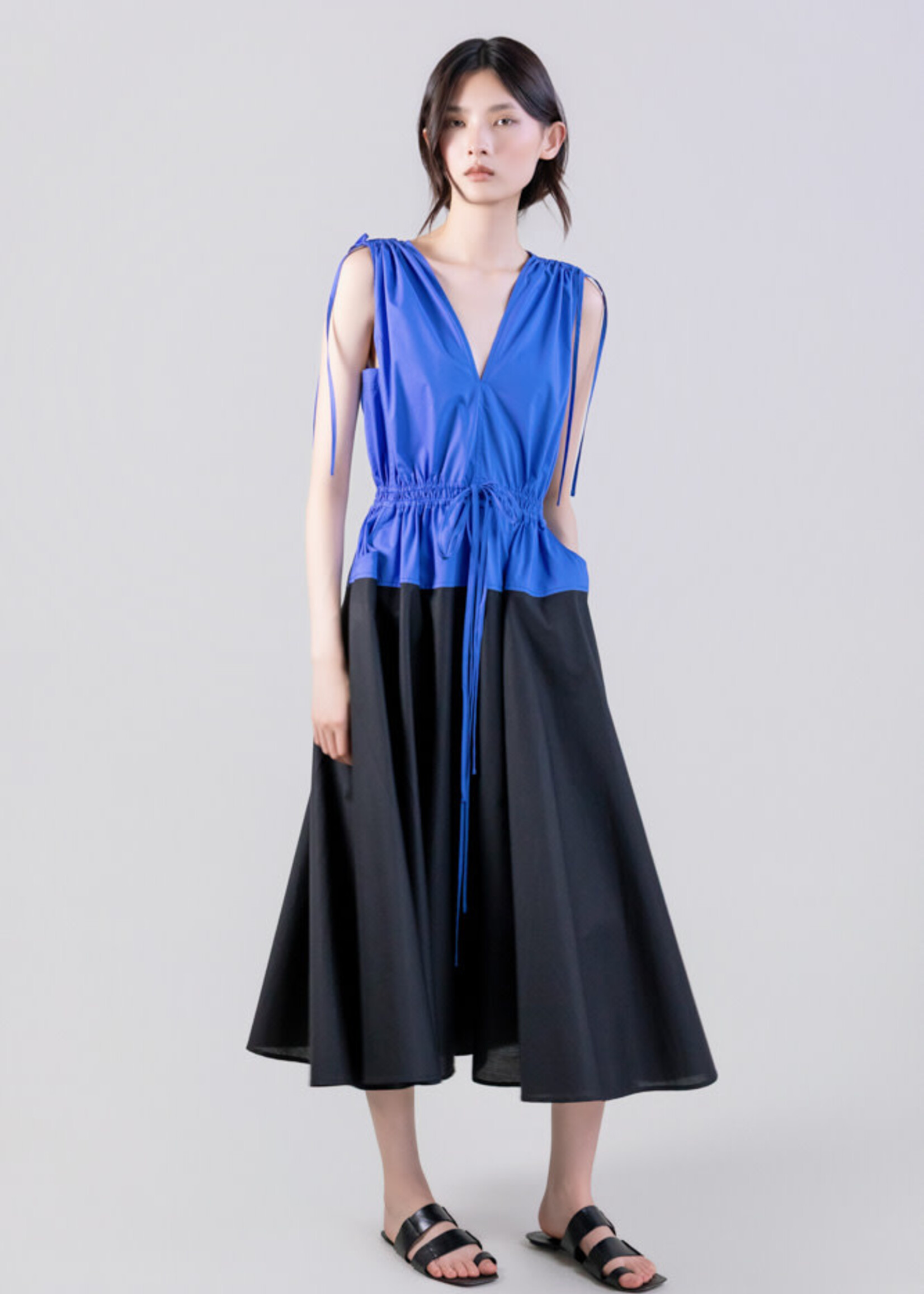 PSO PSO VESTIDO BICOLOR