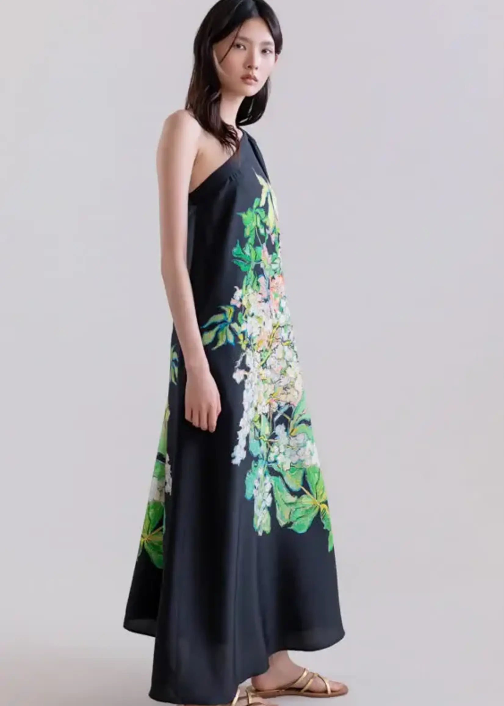 PSO PSO VESTIDO HYDRANGEA BRUSH