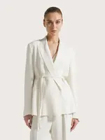 SEV SEV SACO HERRINGBONE CREPE