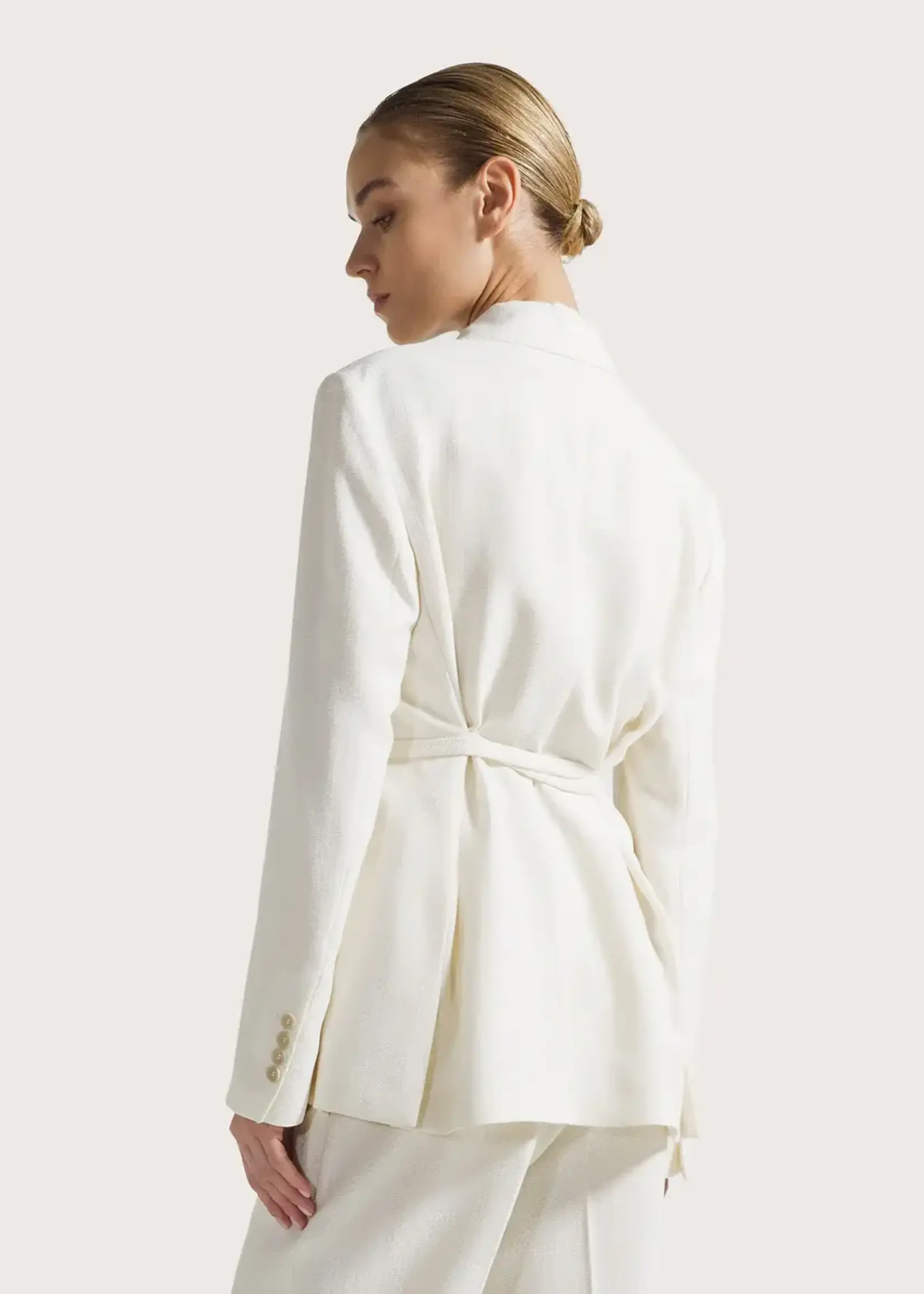 SEV SEV SACO HERRINGBONE CREPE