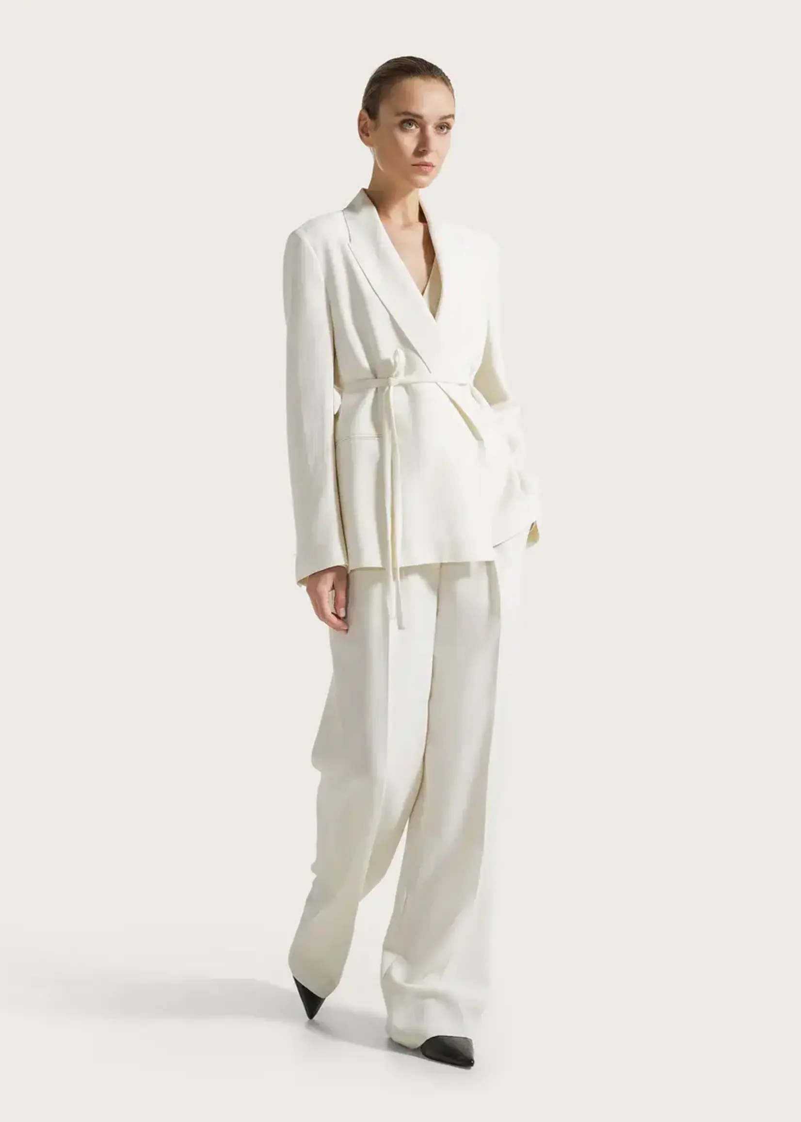 SEV SEV PANTALON HERRINGBONE CREPE