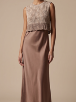 DE DE VESTIDO MOCHA LONG