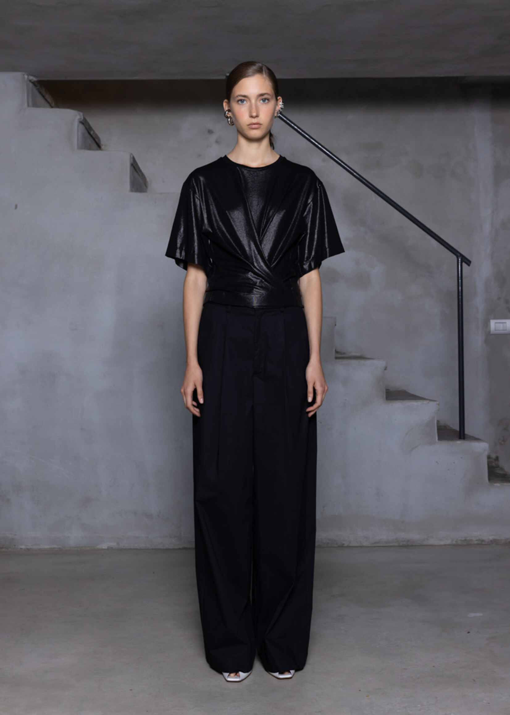 NUD NUD BLUSA LAMINATED