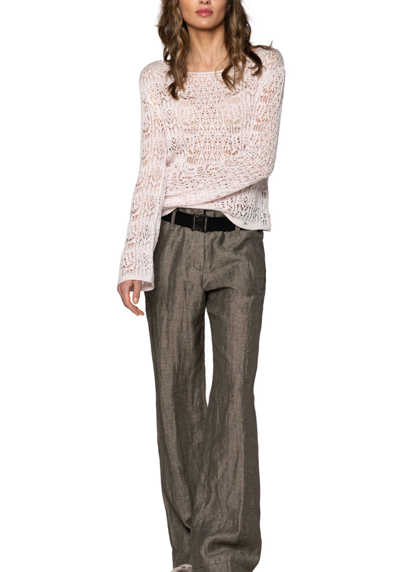 BH BH PANTALON LINEN CEDAR