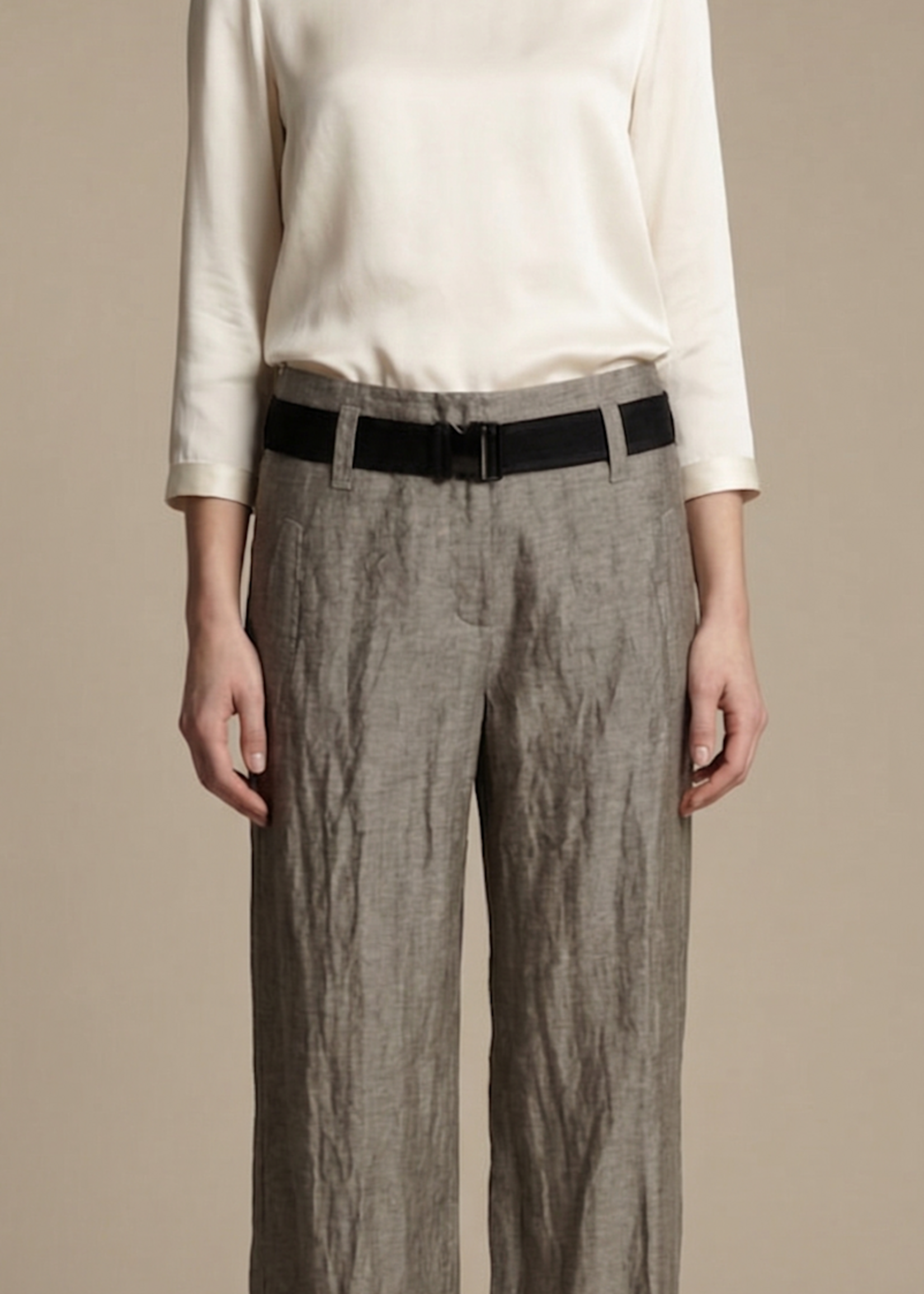 BH BH PANTALON LINEN CEDAR