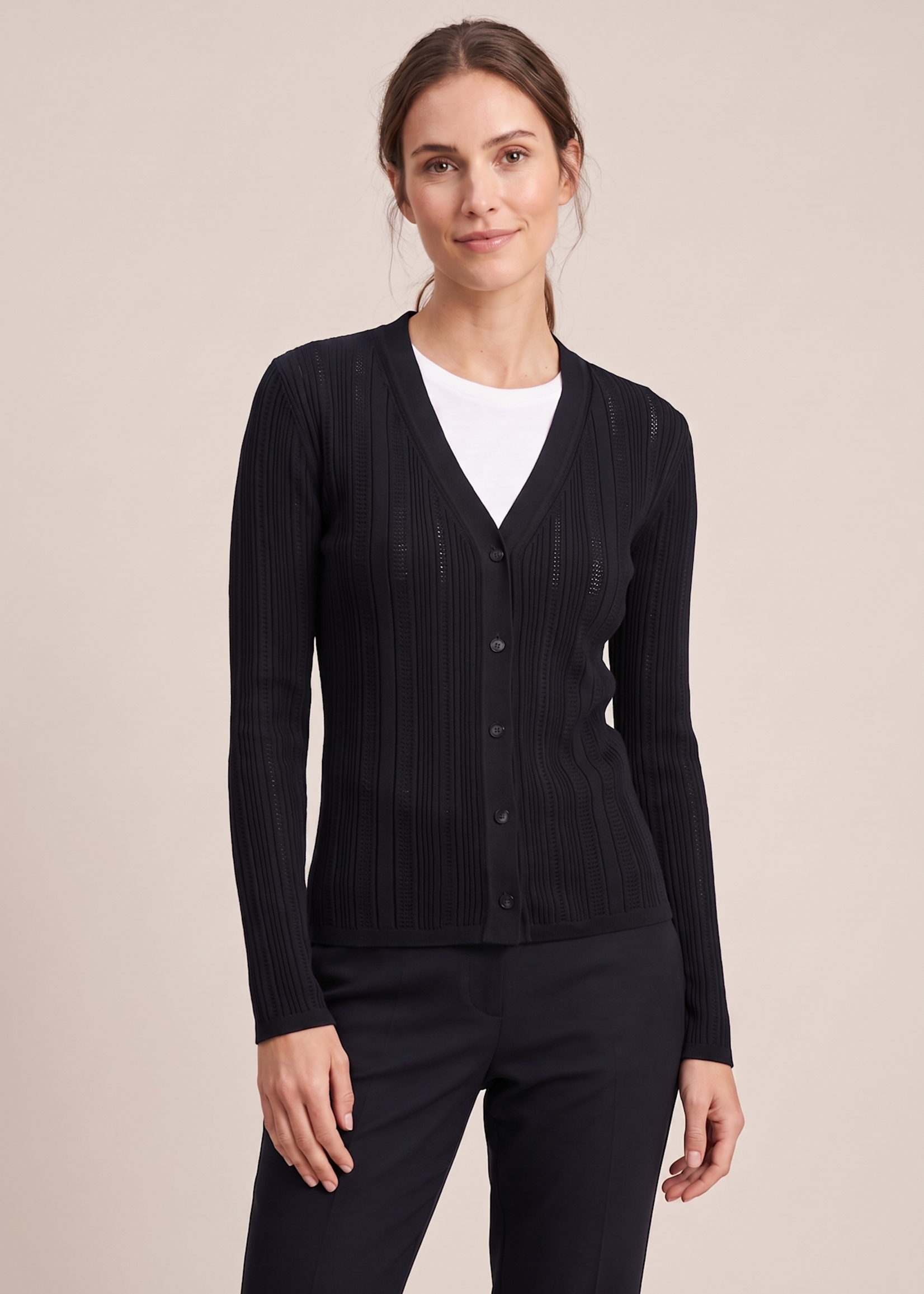 PUR PUR SWEATER CARDI SLIM