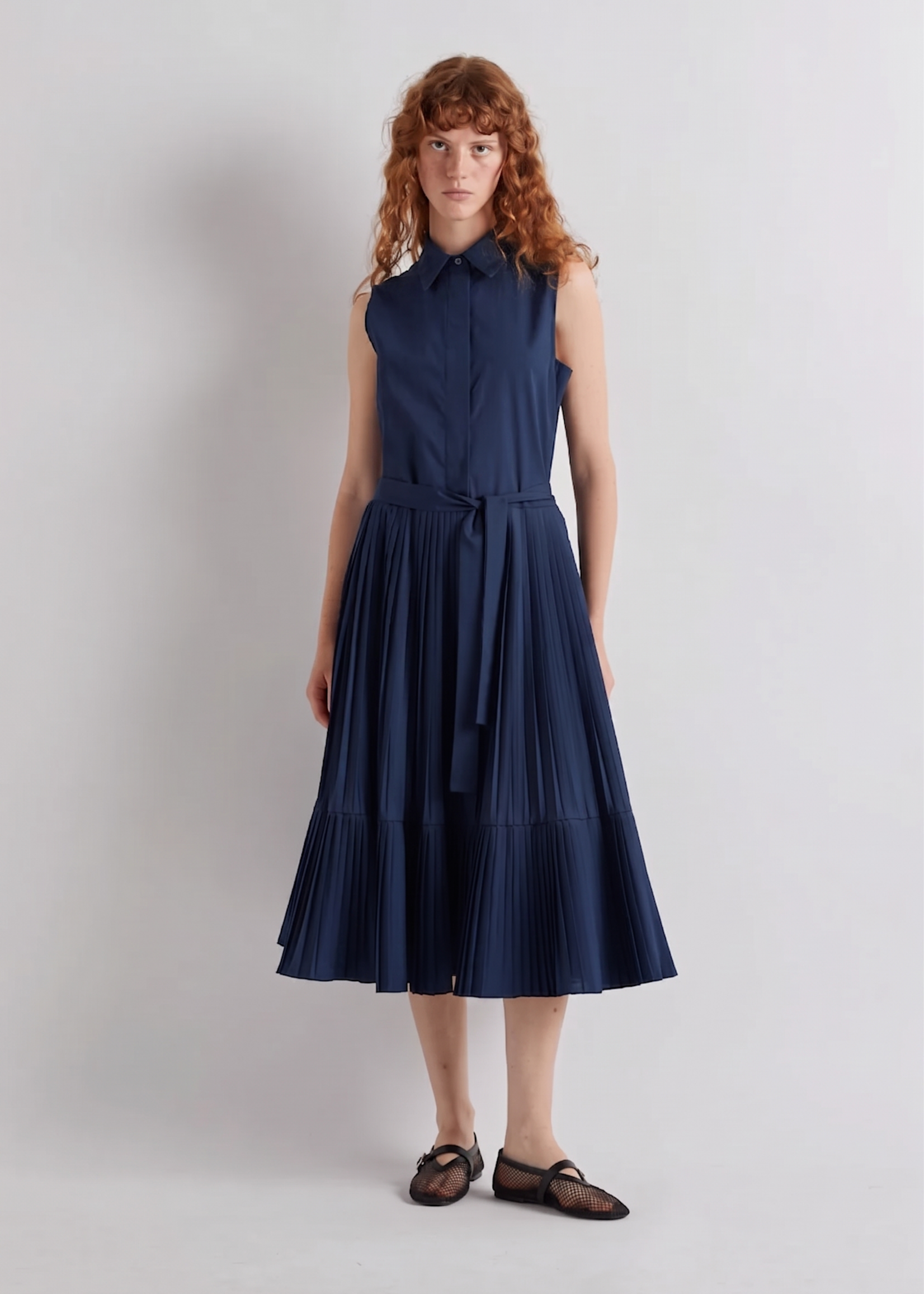 MEIM MEIM VESTIDO PLISSETTATA NSKY