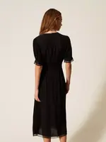 TS TS VESTIDO CREPE BLCK