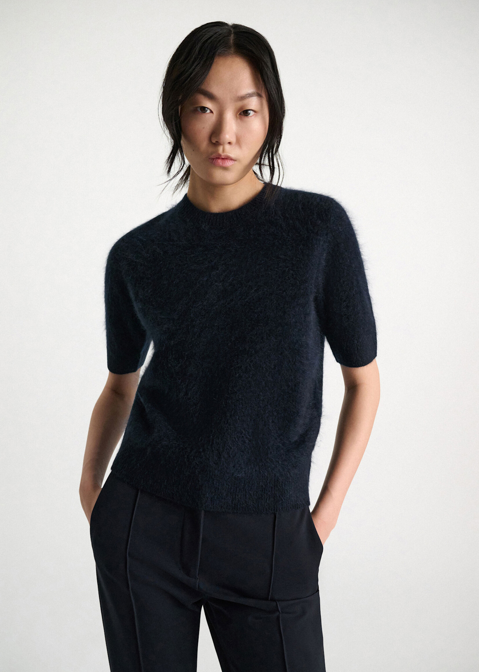 SCH SCH SWEATER FLUFFY STET DNAVY