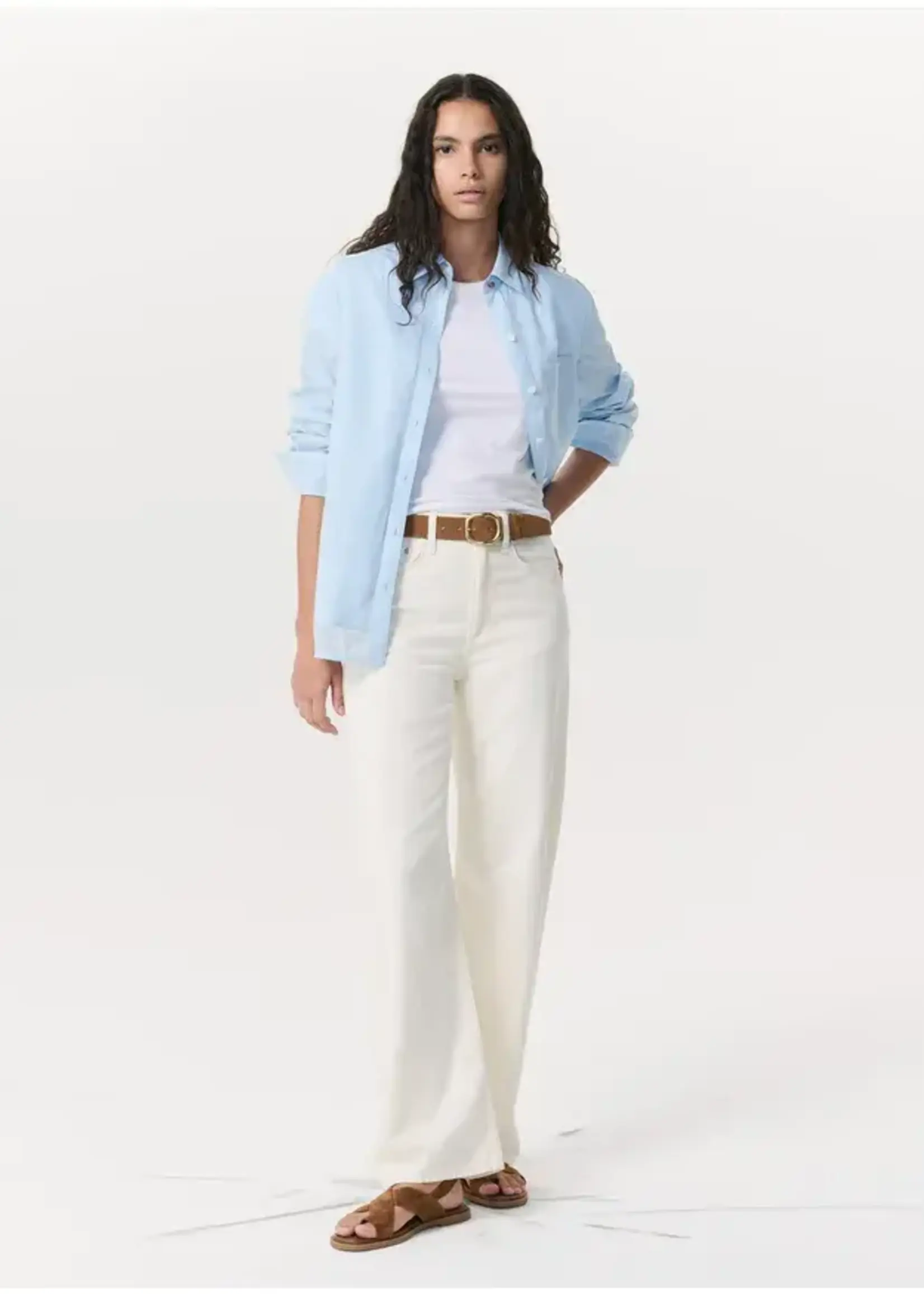 RB RB JEANS LOGAN FEATHERW ECRU