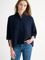 KIN KIN SWEATER CARDI RIB MOCK